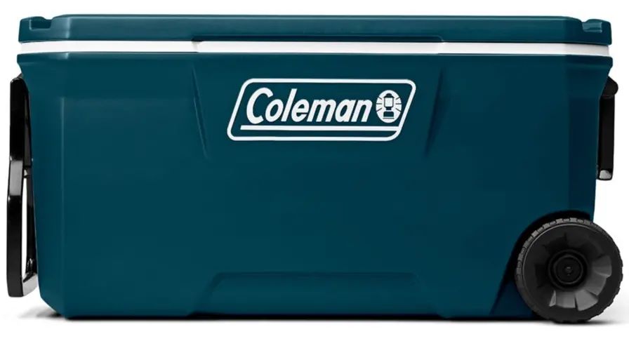 Coleman series 316 100 quart cooler with wheels